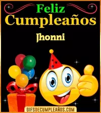 Gif de Feliz Cumpleaños Jhonni